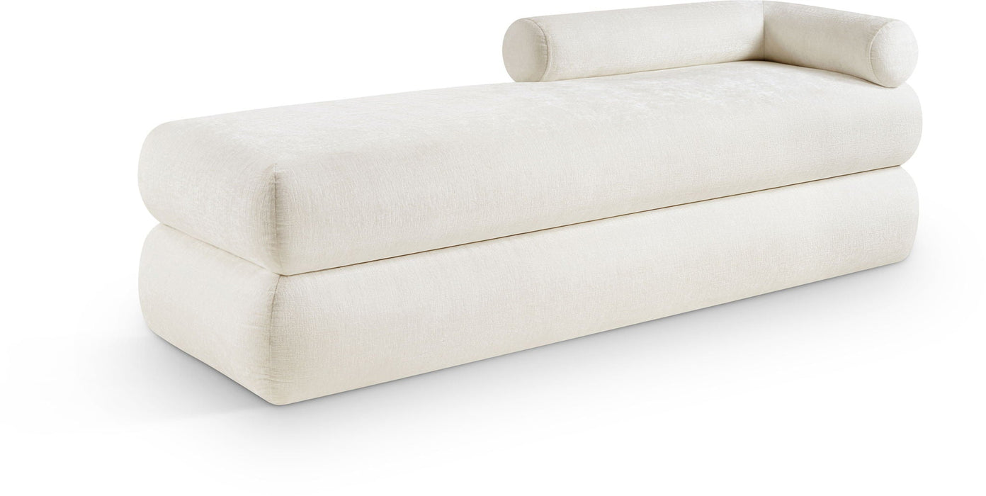 Kennedy Chenille Fabric Upholstered Bench
