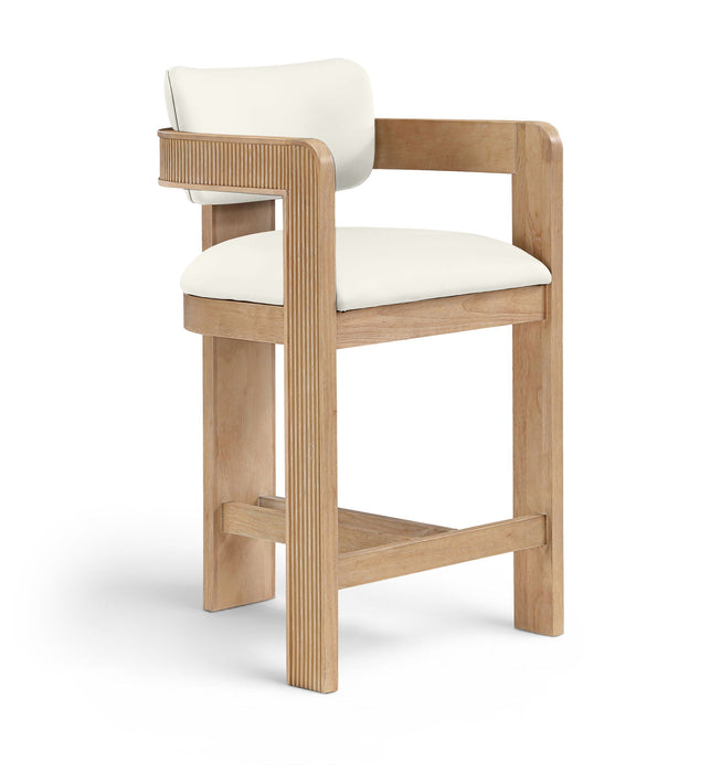 Sacha Vegan Leather Upholstered Counter Stool