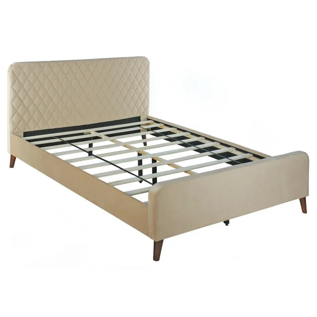 Roza Velvet Queen Bed