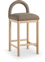 Conrad Linen Textured Fabric Upholstered Counter Stool