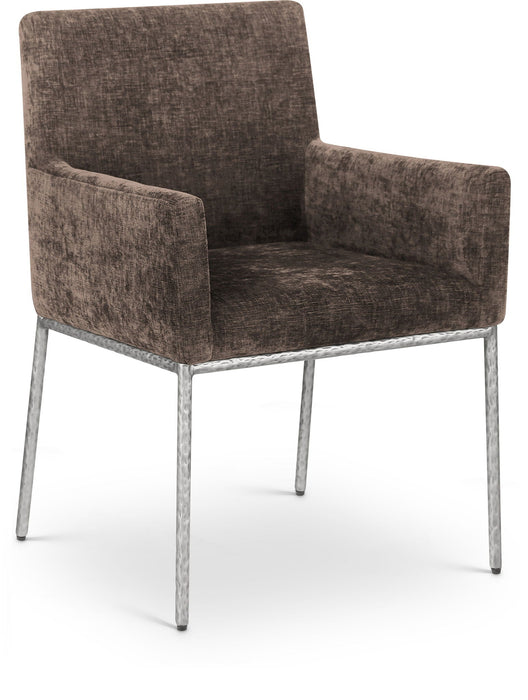 Reeves Chenille Fabric Upholstered Dining Chair