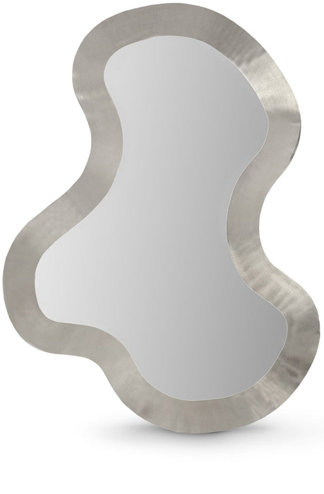 Oblique 28" W X 38" H Iron Frame Mirror