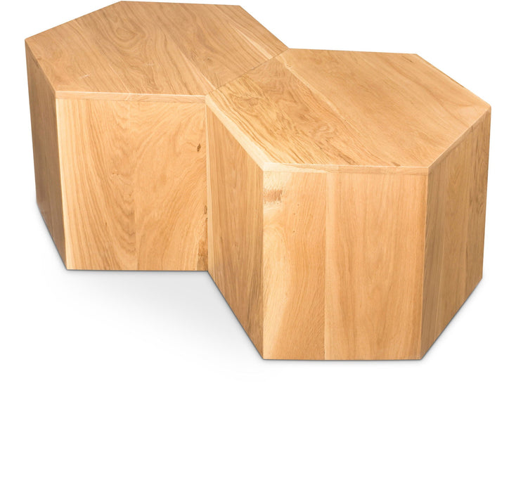 Eternal Oak Wood 2pc. Modular Coffee Table