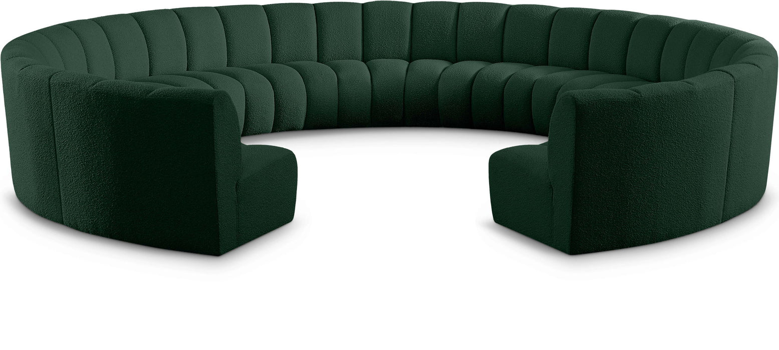 Infinity 178" Boucle Fabric Upholstered 11pc. Modular Sectional
