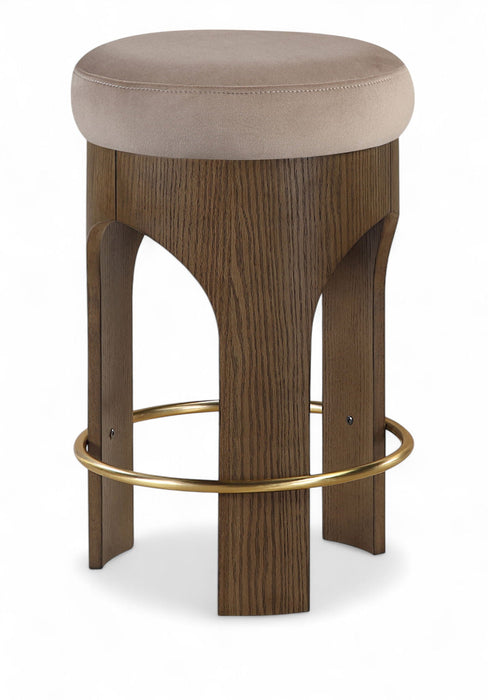 Bocceli Velvet Upholstered Counter Stool