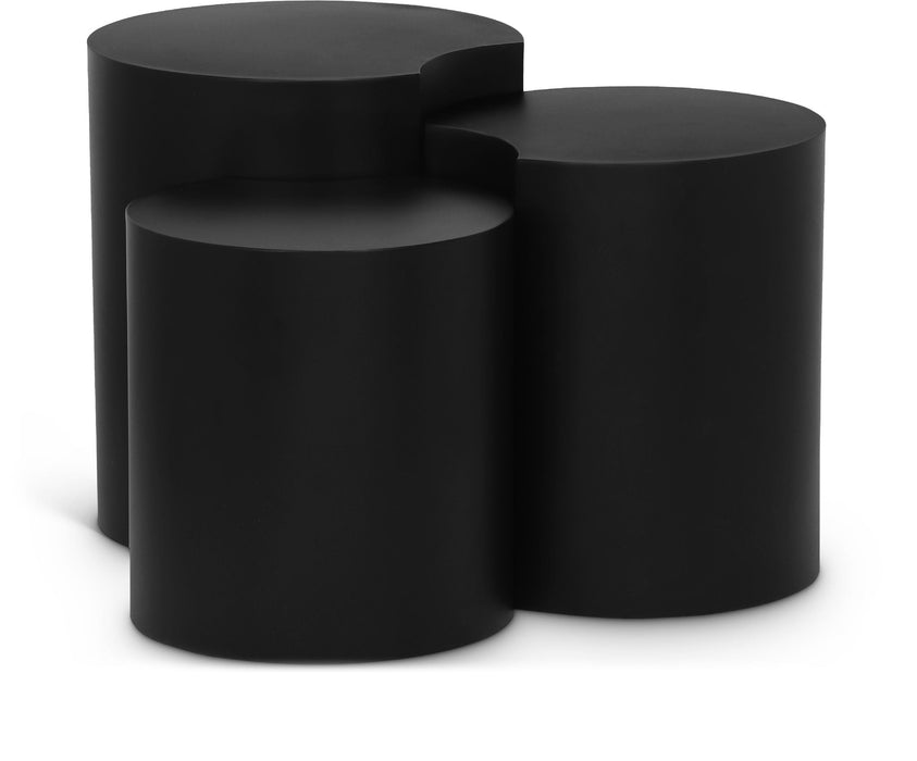 Dimple Iron Nesting 3pc. Modular End / Side Table