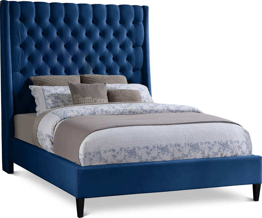 Fritz Velvet Upholstered Bed