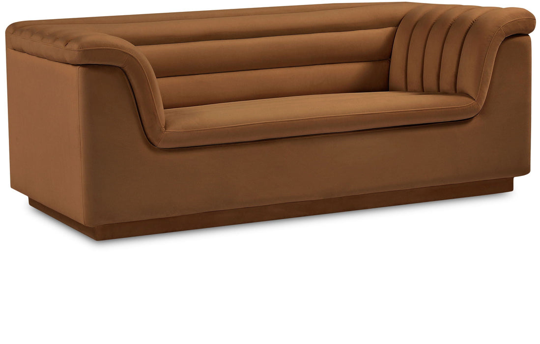 Cascade 72" Velvet Upholstered Fabric Upholstered Loveseat
