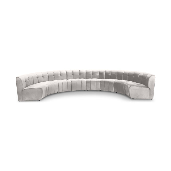 Limitless 174.5" Velvet Upholstered 8pc. Modular Sectional
