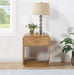 Parker 22" Ash Veneer Nightstand - Black