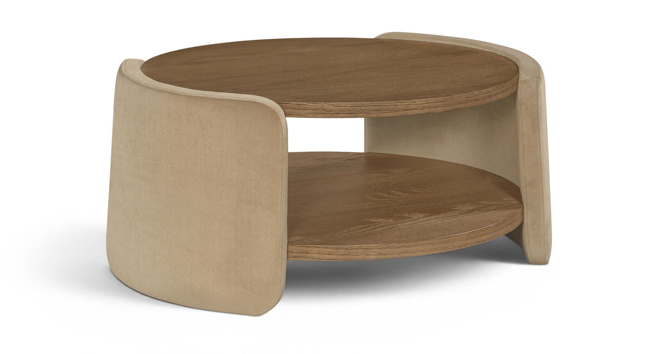 Wren Velvet And Oak Veneer Coffee Table