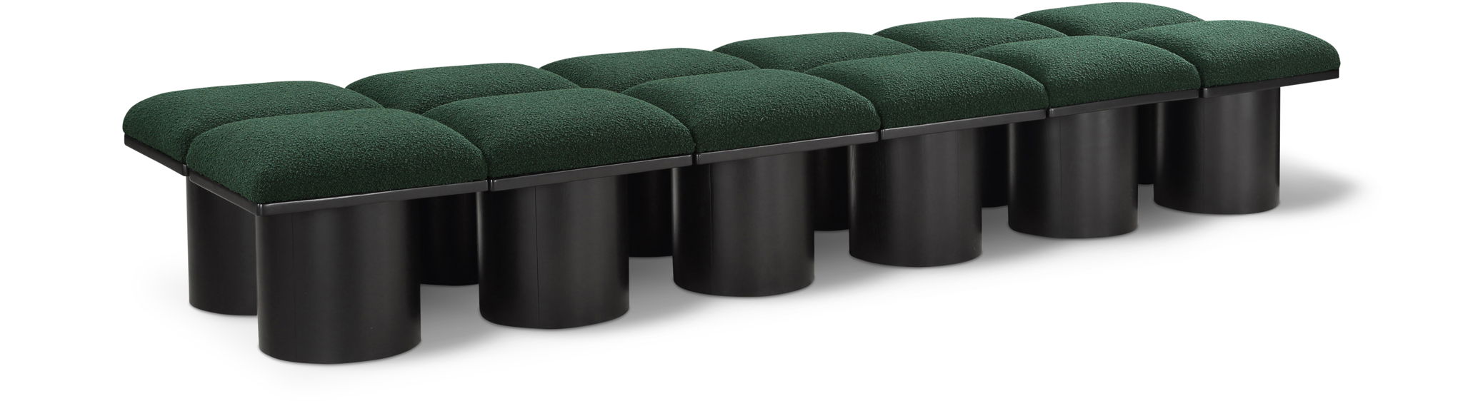 Pavilion Boucle Fabric Upholstered 12pc. Modular Bench