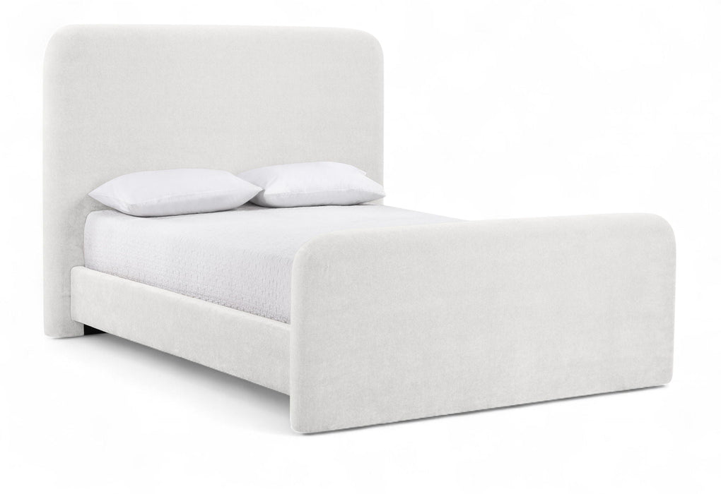 Fira Chenille Fabric Upholstered Bed