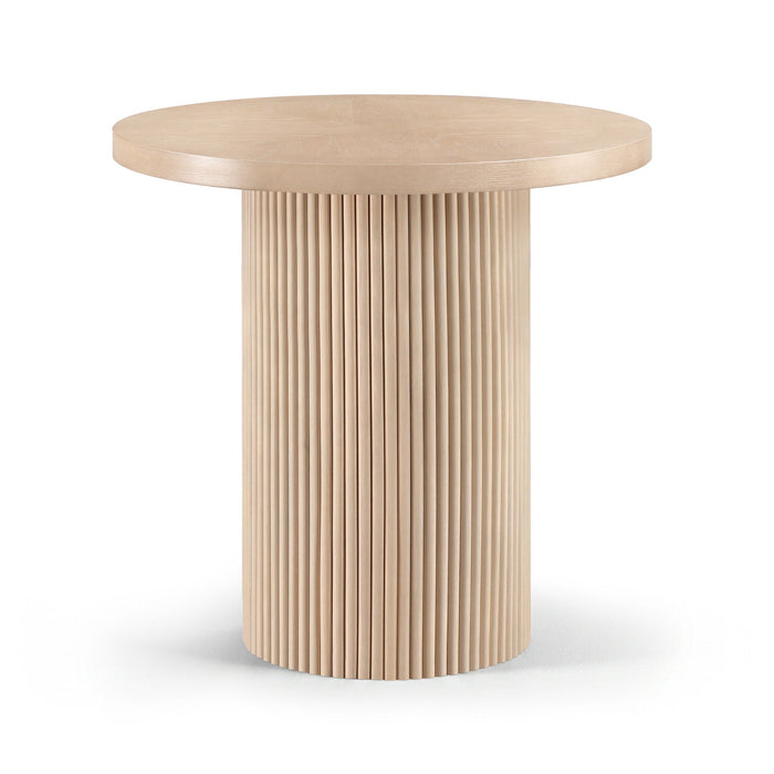 Belinda 36" Oak Veneer And Solid Wood Counter Height Table