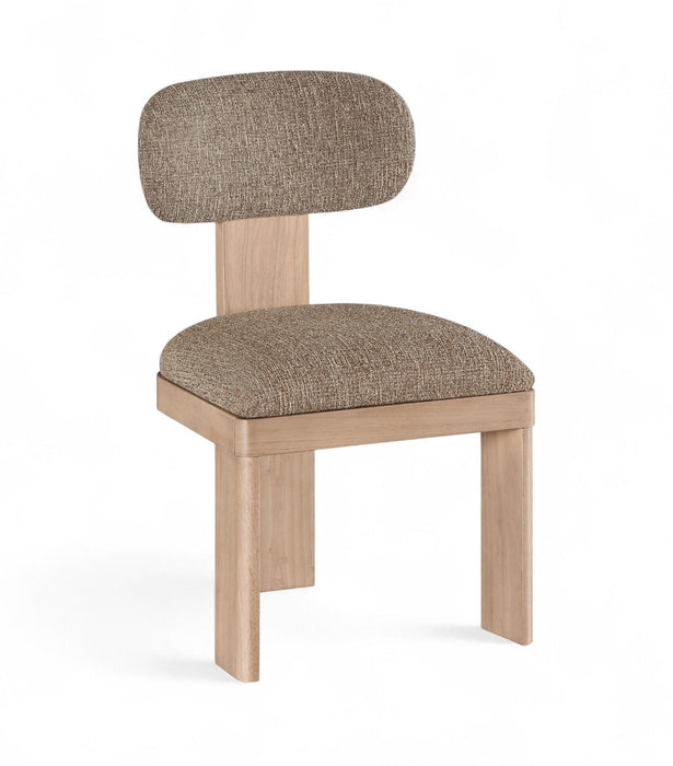Timbra Linen Textured Fabric Upholstered Dining Chair