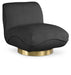 Geneva Boucle Fabric Upholstered Swivel Accent Chair