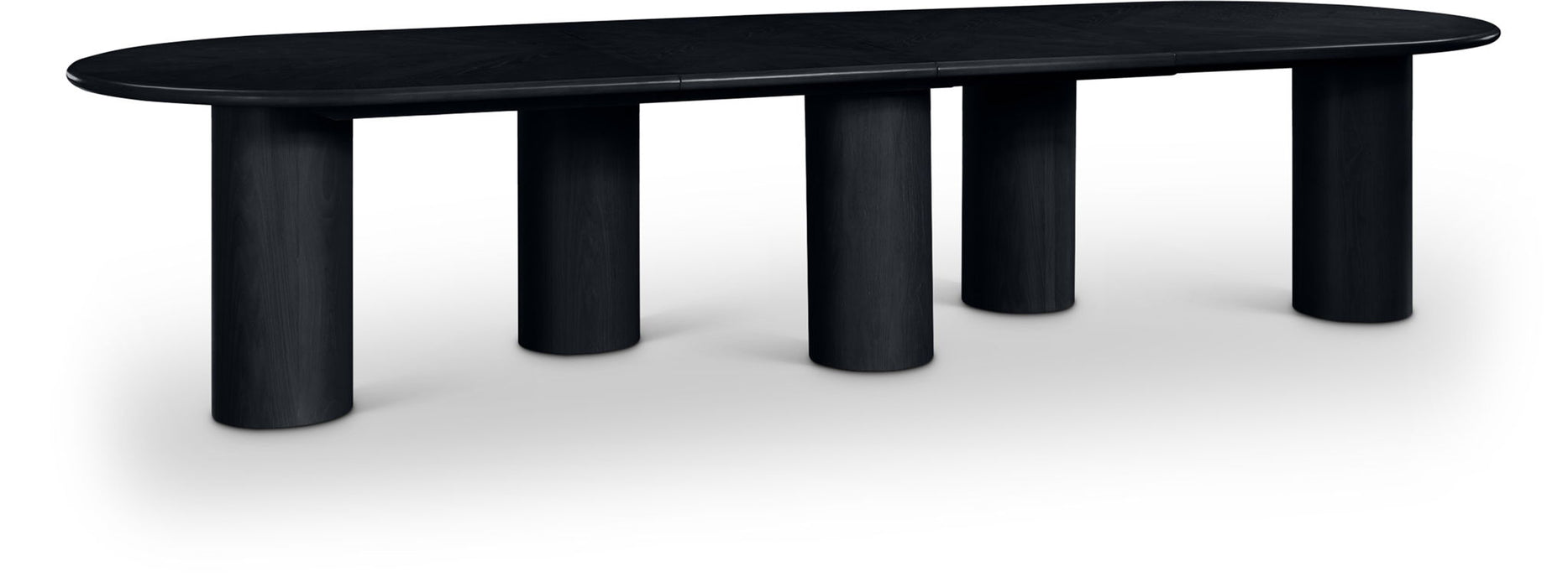 Dolan 95.25" / 119.25" / 143.25" Solid Wood And Oak Veneer Extendable Dining Table