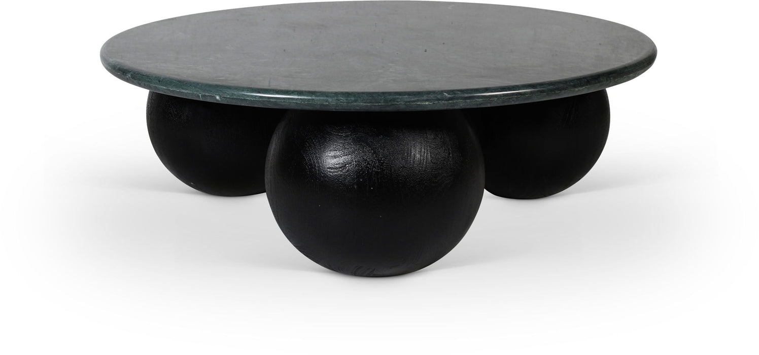 Treviso Genuine Marble Top And Mango Wood Base Coffee Table