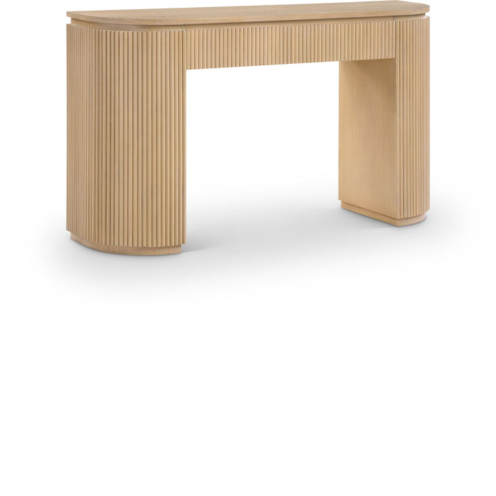 Astrid Solid Wood And Oak Veneer Console Table