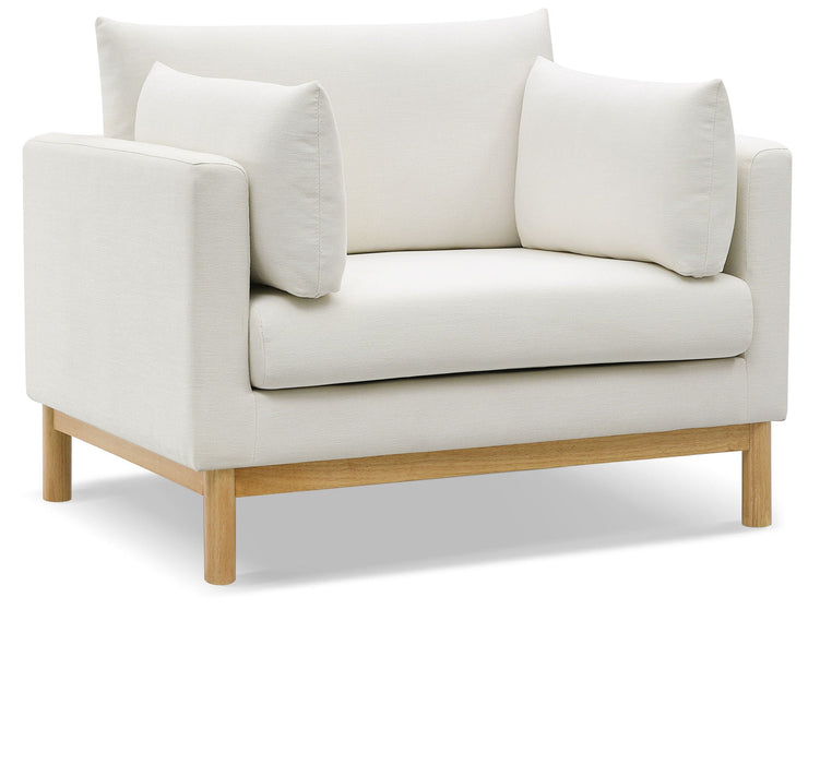 Langham Linen Textured Fabric Upholstered Chair