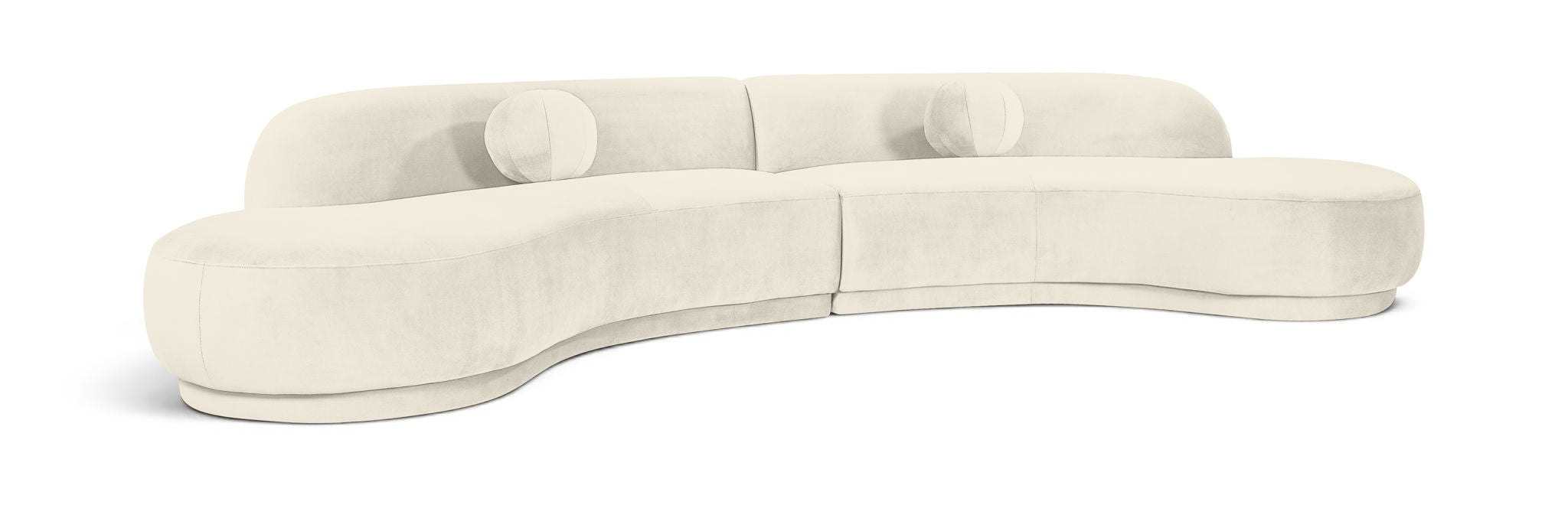Avra 146" Velvet Performance Fabric Upholstered Sectional