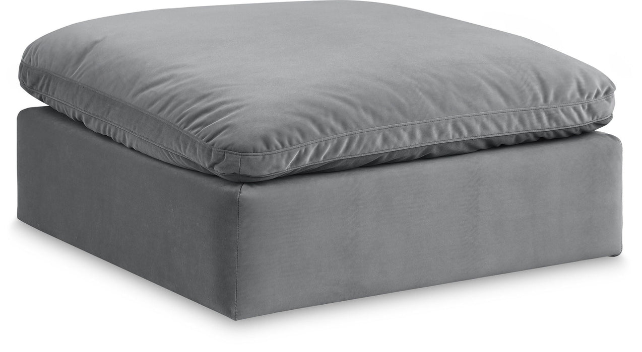 Comfy Velvet Upholstered Modular Ottoman