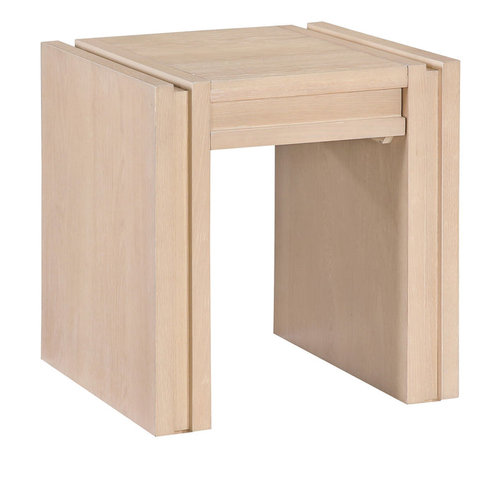 Stanton Oak Veneer And Solid Wood End / Side Table