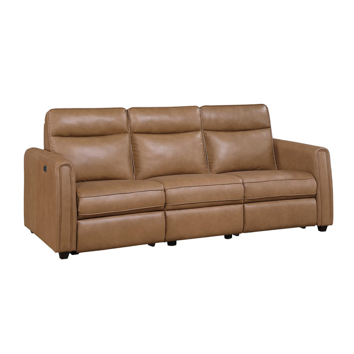Equinox Power Double Reclining Sofa with Rounded Track Arms (8368BRW)