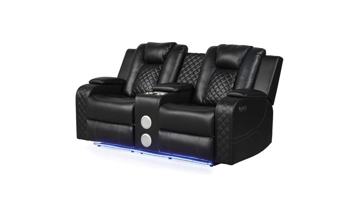 Benz Loveseat – Benz Loveseat Black by Galaxy Home Furnishings