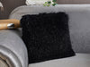 Decorative Shaggy Pillow with Lurex (18-in x 18-in)