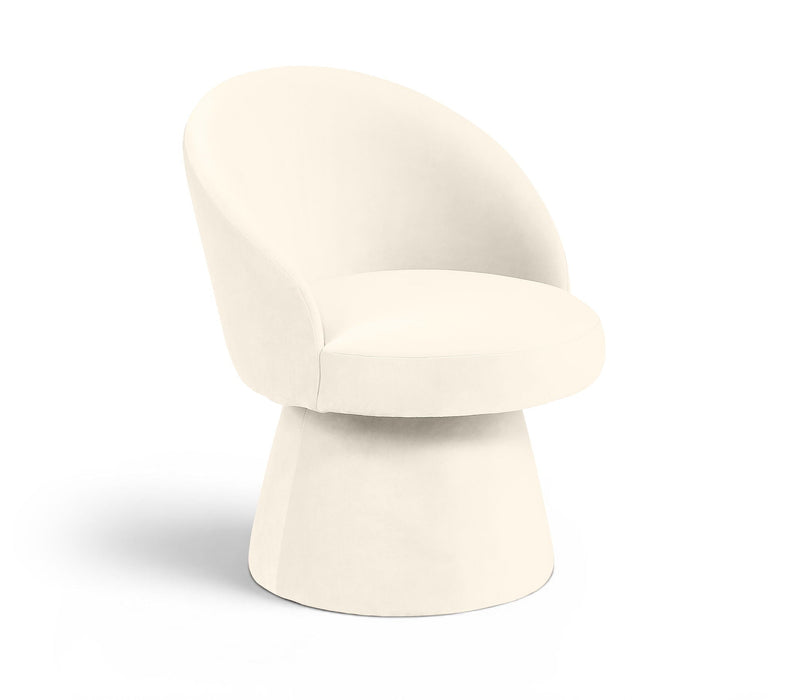 Selene Velvet Performance Fabric Upholstered Swivel Dining Chair