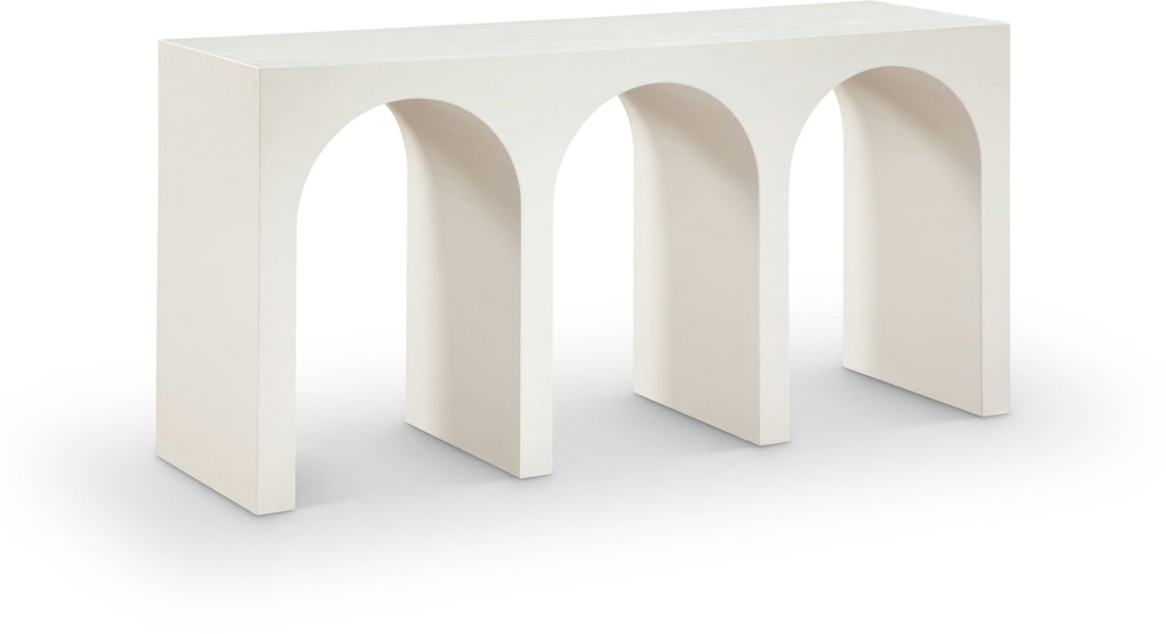 June Oak Wood Console Table