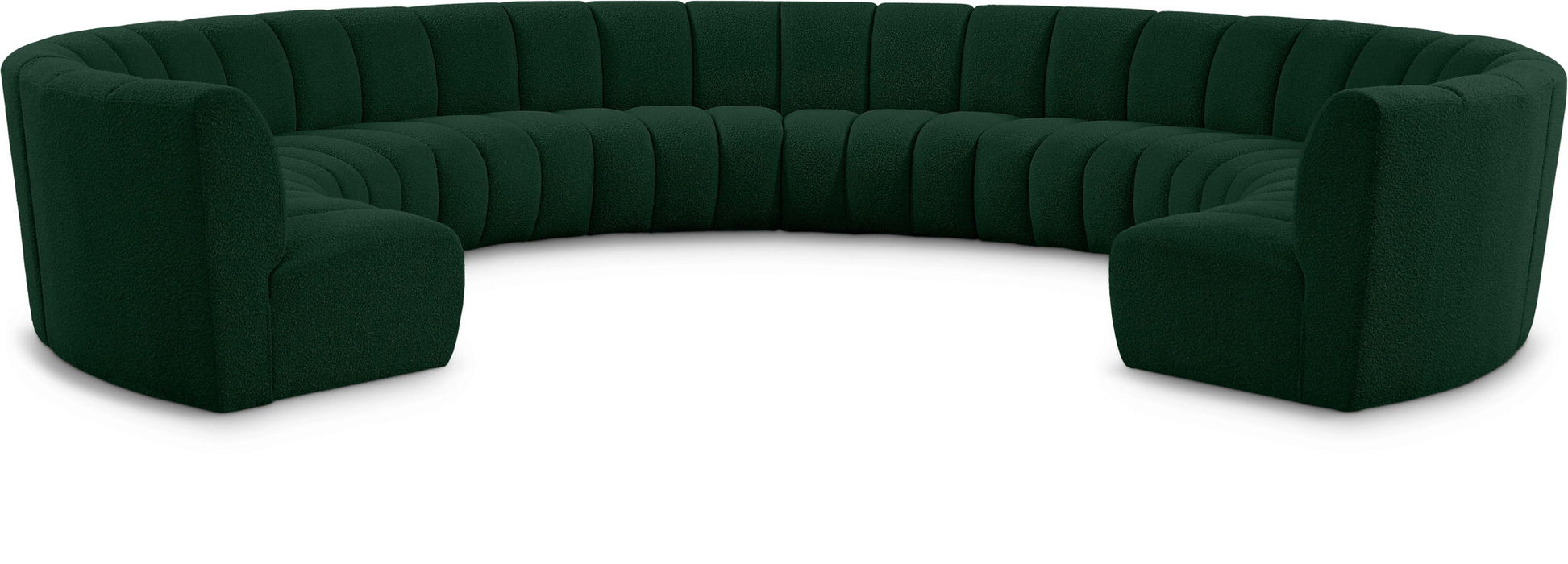 Infinity 178" Boucle Fabric Upholstered 10pc. Modular Sectional