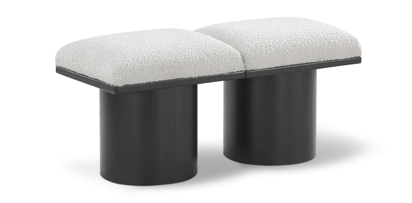 Pavilion Boucle Fabric Upholstered 2pc. Modular Bench
