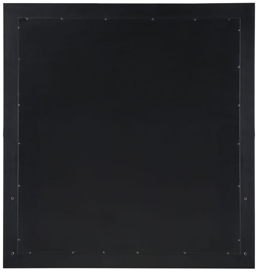 Marisol 36" W X 38" H Wood Veneer Frame Mirror - Black