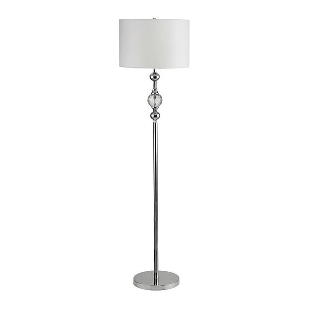 Emi Floor Lamp - Silver/White