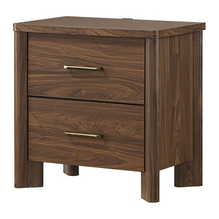 Hayward Nightstand w/ USB - Walnut