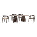 Nador 5 Pc. Dining Set - Rich Walnut