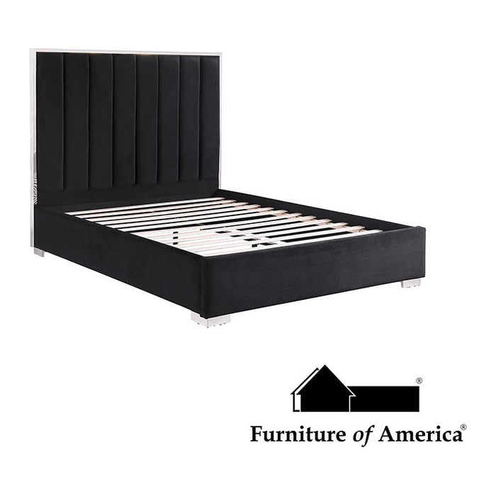 Nespoli E. Bed - Chrome/Black