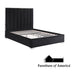 Nespoli E. Bed - Chrome/Black