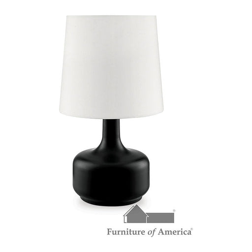 Farah 17H Matte Black Table Lamp