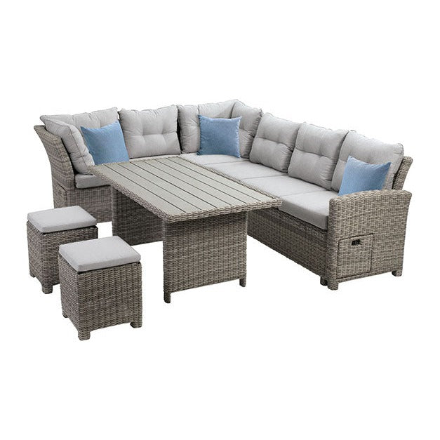 Malia Patio Dining Table - Gray