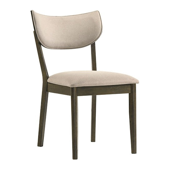 Huttwil Side Chair (Set of 2) - Dark Walnut/Beige