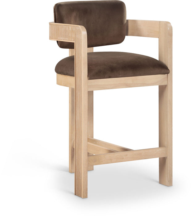 Sacha Velvet Upholstered Counter Stool