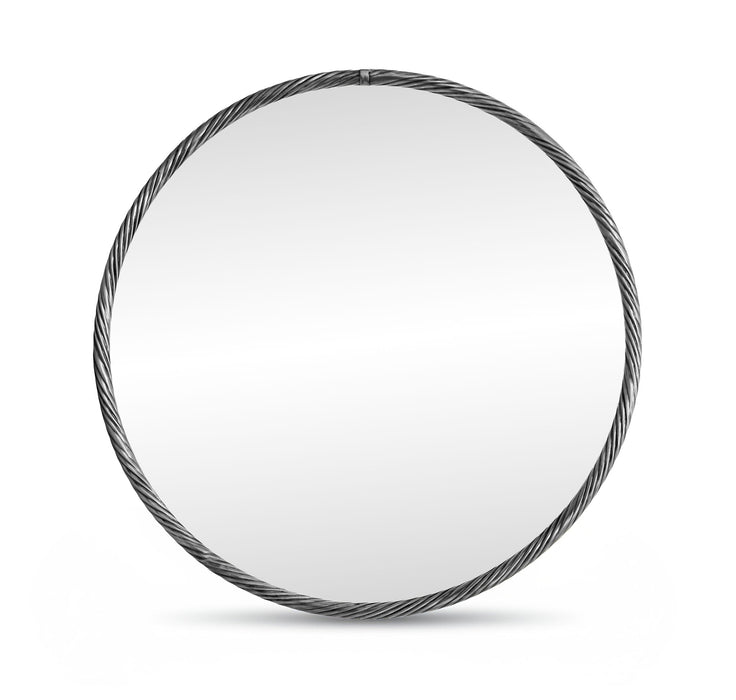 Avara 36" W X 36" H Iron Frame Mirror