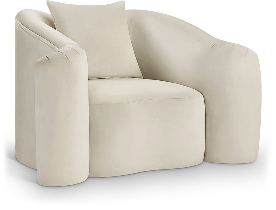 Destin Velvet Upholstered Accent Chair