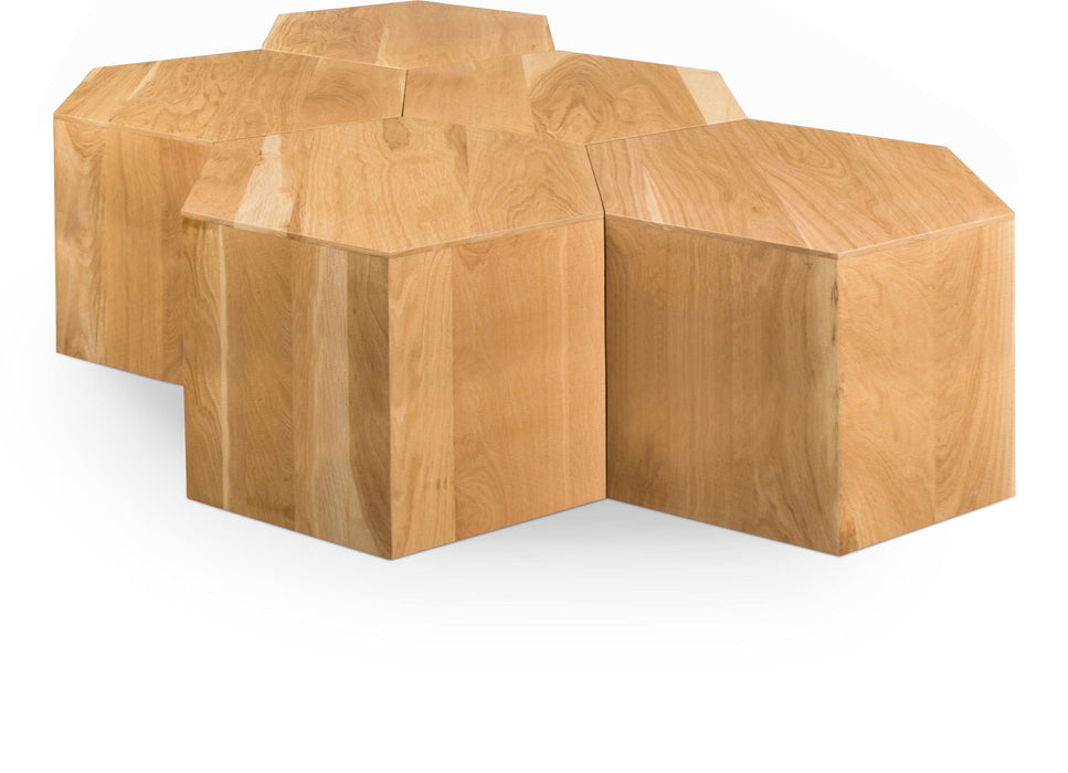 Eternal Oak Wood 5pc. Modular Coffee Table