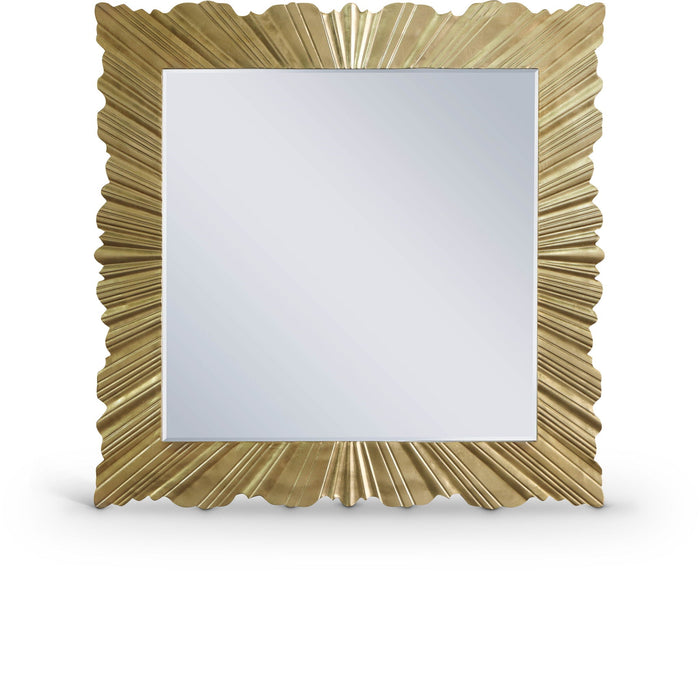 Golda 43" W X 43" H Gold Leaf Frame Mirror