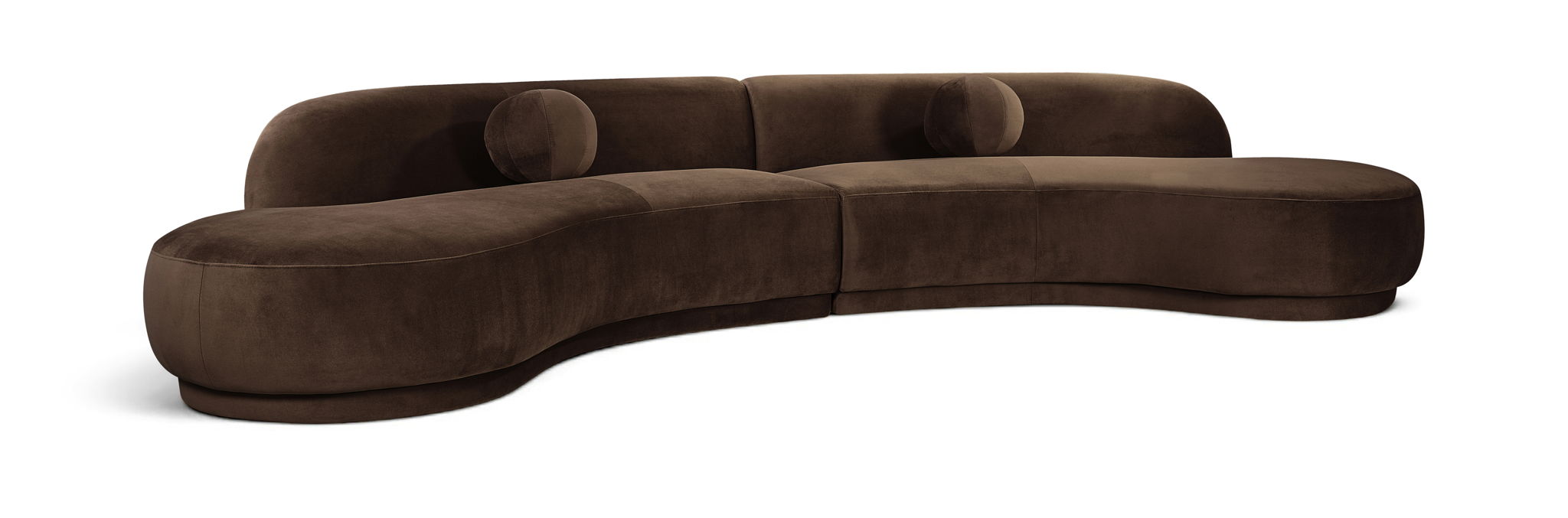 Avra 146" Velvet Performance Fabric Upholstered Sectional