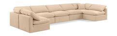 Indulge 175" Velvet Upholstered 7pc. Modular Sectional